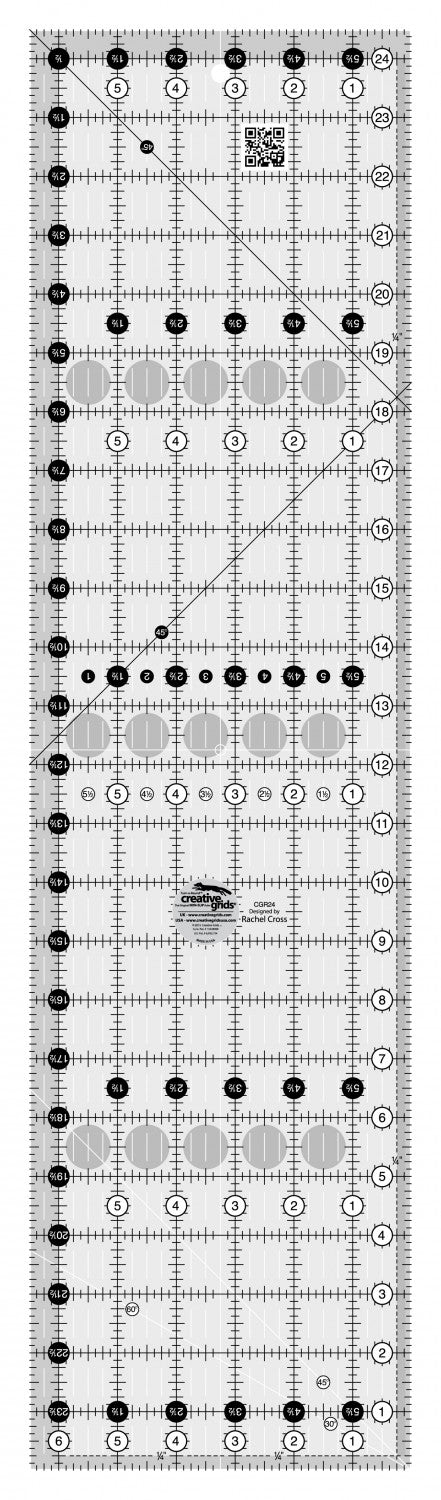 Creative Grids Quilt Ruler 7-1/2in Square