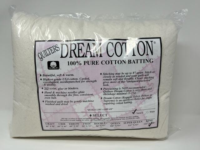 Dream Cotton Deluxe Natural Twin – Get Stitched Fabrics