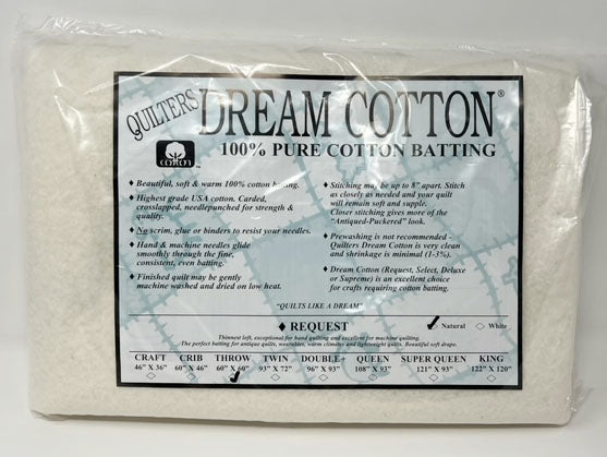 Quilters Dream Cotton Batting 93 Wide - 4